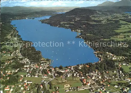 Velden Woerther See Fliegeraufnahme Kat. Velden am Woerther See