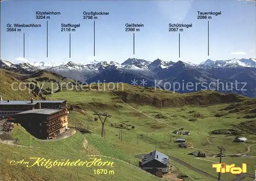 Kitzbuehel Tirol Kitzbueheler Horn Tauernkogel Schuetzkogel Alpenhaus  Kat. Kitzbuehel