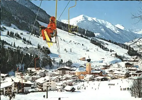 Saalbach Hinterglemm Zwoelferkogel Skilift Kat. Saalbach Hinterglemm