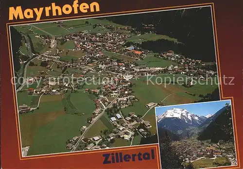 Mayrhofen Zillertal Fliegeraufnahme Kat. Mayrhofen