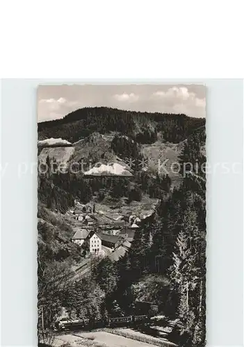 Triberg Schwarzwald Dreibahnen Blick Kat. Triberg im Schwarzwald