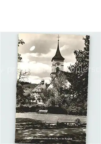 Lenzkirch Kirche und Kurpark Kat. Lenzkirch