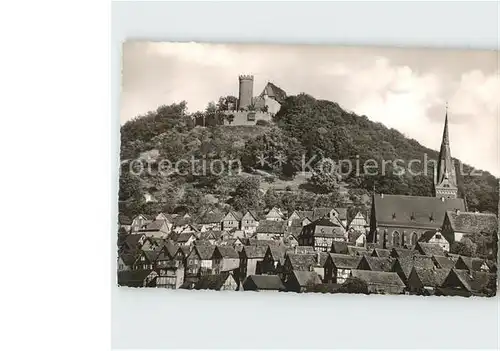 Biedenkopf Schloss mit Oberstadt Kat. Biedenkopf