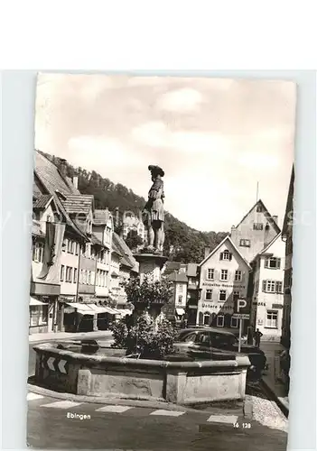 Ebingen Dorfpartie Brunnen Kat. Albstadt