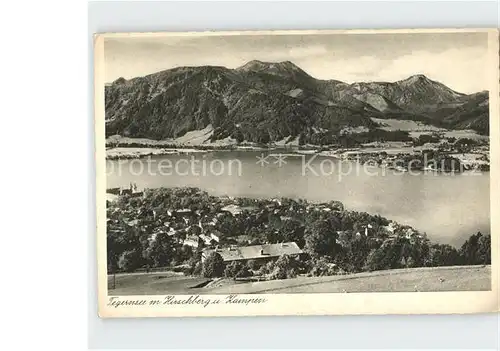 Tegernsee mit Hirschberg und Kampen Kat. Tegernsee