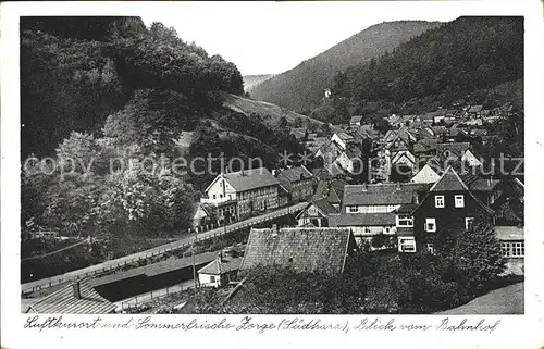 Zorge Blick vom Bahnhof  Kat. Zorge