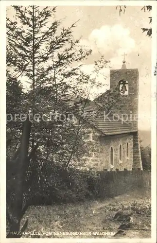 Oberdachstetten Hauskapelle Genesungsheim Waldheim Bahnpost Kat. Oberdachstetten