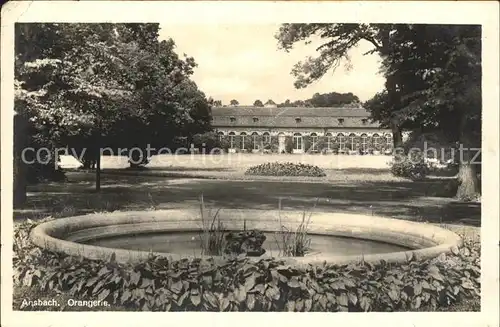 Ansbach Mittelfranken Orangerie Kat. Ansbach