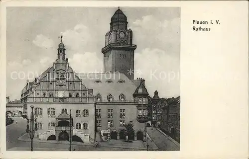 Plauen Vogtland Rathaus Kat. Plauen