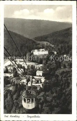 Bad Harzburg Bergseilbahn Kat. Bad Harzburg