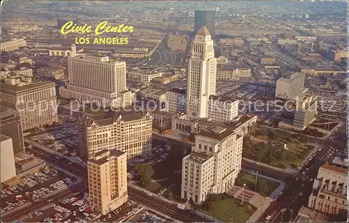 Los Angeles California Fliegeraufnahme Civic Center  Kat. Los Angeles