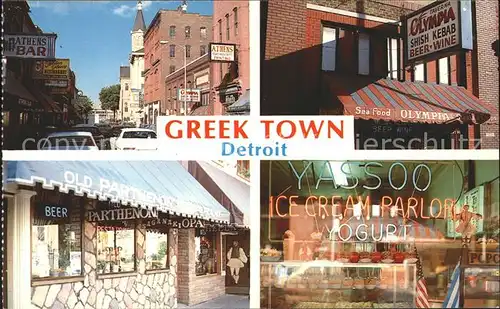 Detroit Michigan Greek Town  Kat. Detroit