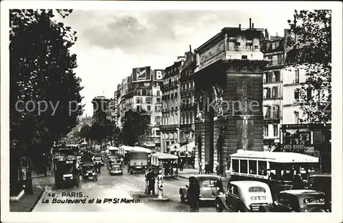 Paris Boulevard St Martin Kat. Paris