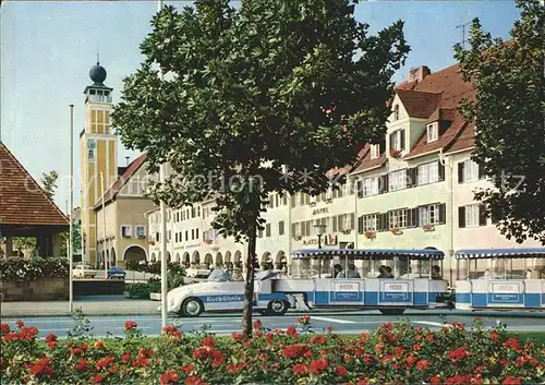 Freudenstadt MarktplatzRathaus Kurbaehnle Kat. Freudenstadt