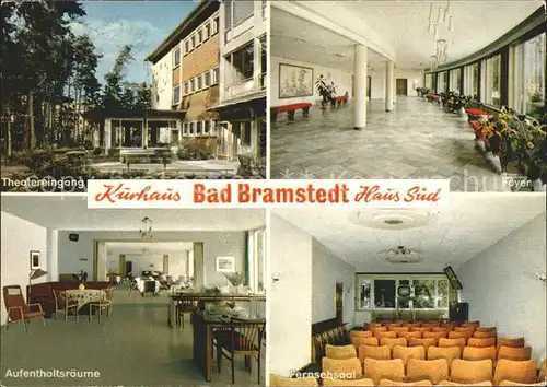 Bad Bramstedt Kurhaus Theatereingang Foyer Fernsehsaal Aufenthaltsraeume Kat. Bad Bramstedt