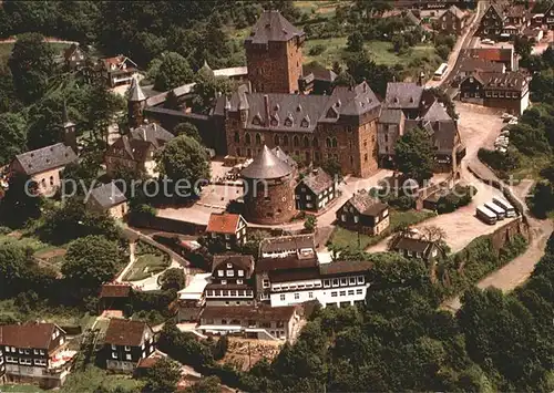 Schloss Burg Wupper Fliegeraufnahme Kat. Solingen