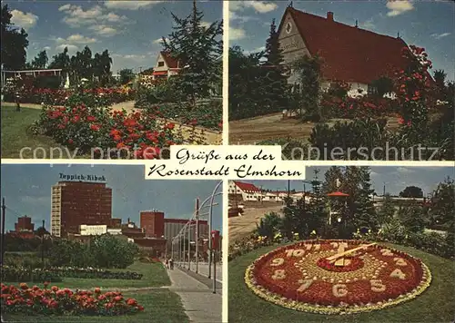 Elmshorn Schaugarten Rosenhof Teppich Kibek Blumenuhr  Kat. Elmshorn