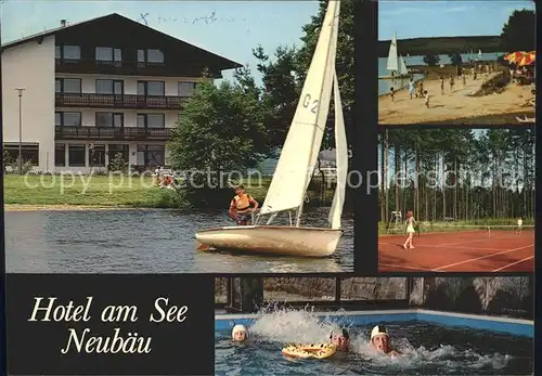 Neubaeu Nittenau Hotel am See Segelboot  Kat. Nittenau