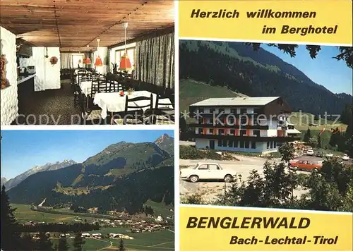 Bach Tirol Lechtal Berghotel Benglerwald  Kat. Bach