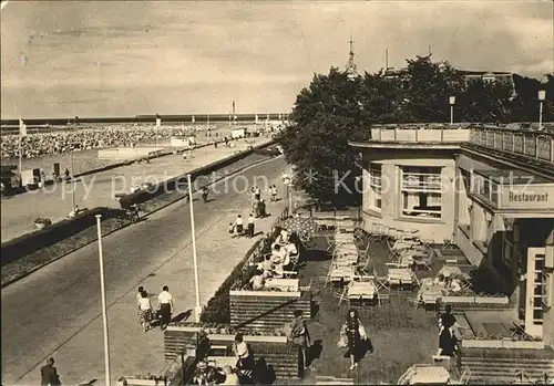 Warnemuende Ostseebad Strand HOG Strandhaus Kat. Rostock