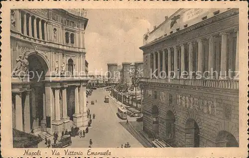 Napoli Neapel Via Vittorio Emanuele Kat. Napoli