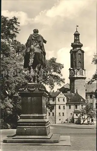 Weimar Thueringen Carl August Denkmal Reiterstandbild Schloss Kat. Weimar