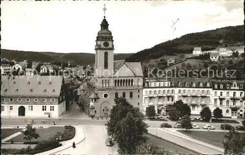 Bad Schwalbach Ortsansicht mit Kirche Kat. Bad Schwalbach