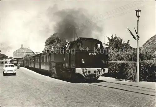 Kuehlungsborn Ostseebad Molly Baederbahn Dampflokomotive Kat. Kuehlungsborn