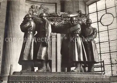 Paris Aux Invalides le Tombeau du Marechal Foch Sculpteur Paul Landowski Kat. Paris