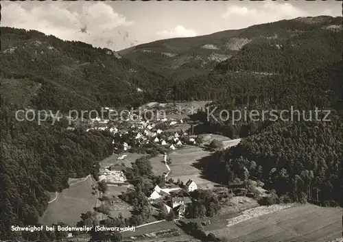 Schweighof Badenweiler Schwarzwald Fliegeraufnahme Kat. Badenweiler