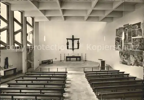 Berlin Inneres Katholische Kirche St Ansgar im Hansaviertel Kat. Berlin