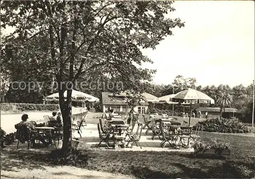 Neuglobsow Terrasse FDGB Ferienobjekt Haus Hirschberg Kat. Stechlin