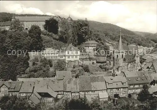 Stolberg Harz Ortsansicht mit Kirche Altstadt Schloss Luftkurort Kat. Stolberg Harz