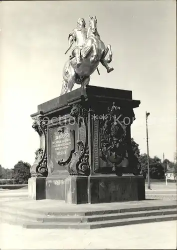 Dresden Der Goldene Reiter August der Starke Kat. Dresden Elbe