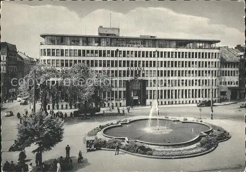 Koeln Rhein Kaiser Wilhelm Ring Rathaus Springbrunnen Kupfertiefdruck Kat. Koeln