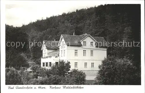 Bad Gandersheim Kurhaus Waldschloesschen Kat. Bad Gandersheim