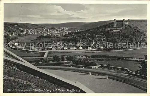 Eichstaett Oberbayern Willibaldsburg von der Neuen Strasse aus Kat. Eichstaett