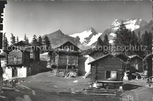 Saas Fee Berghuetten Fletschhorn und Lagginhorn Walliser Alpen Kat. Saas Fee