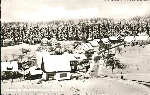 Herrenalb Bad Gasthaus Pension Lamm Winterpanorama Schwarzwald Kat. Bad Herrenalb