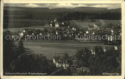 Finsterbergen Villenpartie Panorama Hoehenluftkurort Kat. Finsterbergen Thueringer Wald