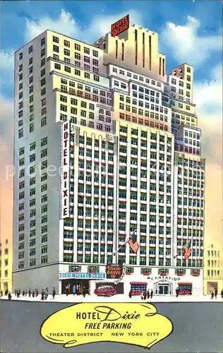 New York City Hotel Dixie Illustration / New York /