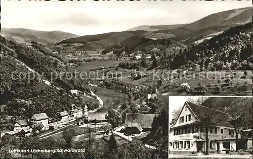 Loecherberg Gesamtansicht Luftkurort Gasthaus Linde Schwarzwald Kat. Oppenau