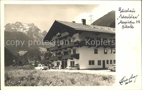 Mayrhofen Zillertal Gaestehaus Edenlehen Alpenblick Kat. Mayrhofen