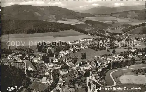 Eslohe Sauerland Luftkurort Fliegeraufnahme Kat. Eslohe (Sauerland)