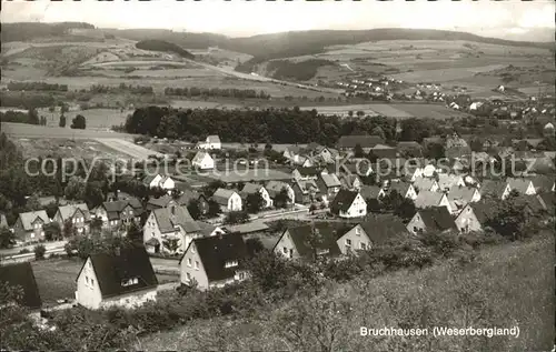 Bruchhausen Hoexter Panorama Weserbergland Kat. Hoexter