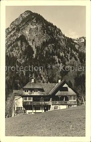 Oberstdorf Bauernhaus Alpen Kat. Oberstdorf