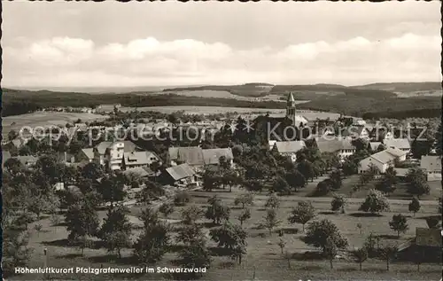 Pfalzgrafenweiler Panorama Hoehenluftkurort Schwarzwald Kat. Pfalzgrafenweiler