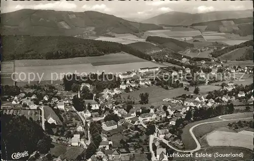 Eslohe Sauerland Luftkurort Fliegeraufnahme Kat. Eslohe (Sauerland)