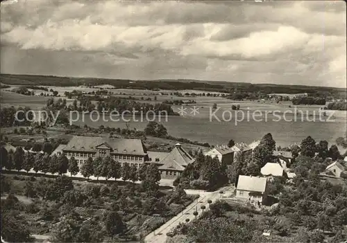 Sternberg Mecklenburg Blick auf Mittelschule und See Naturpark Sternberger Seenland Kat. Sternberg Mecklenburg