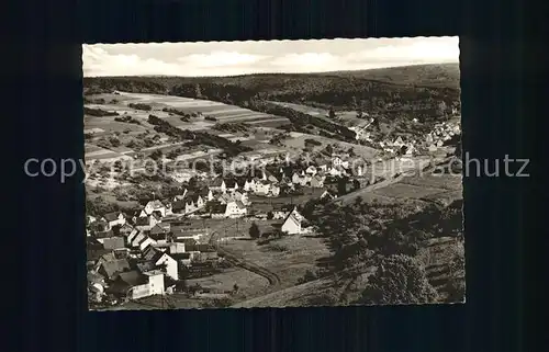 Mespelbrunn Panorama Spessart Fliegeraufnahme Kat. Mespelbrunn